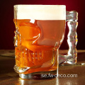 Clear Beer Glass Skull Design ölglasögon